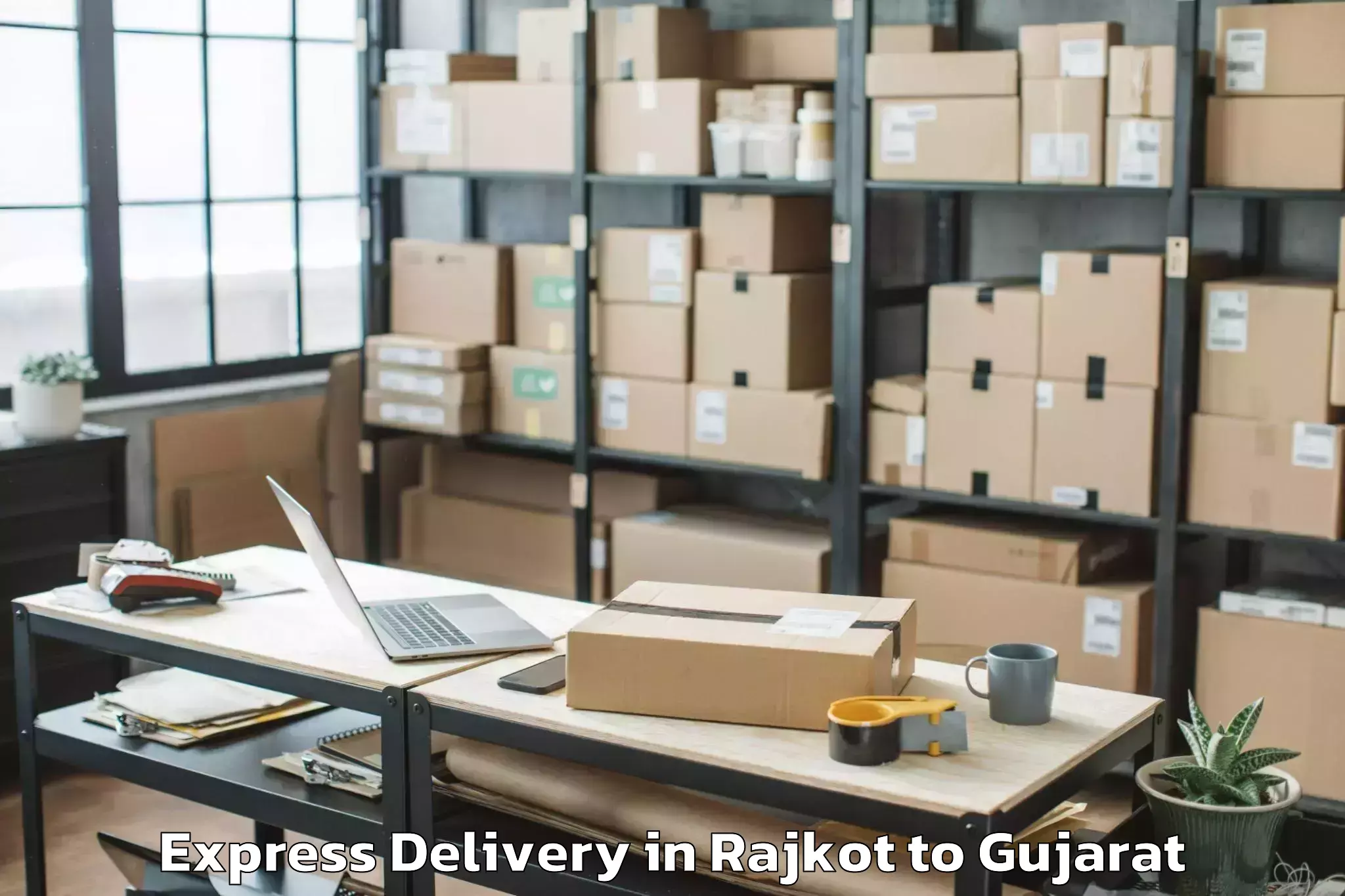 Reliable Rajkot to Kapadvanj Express Delivery